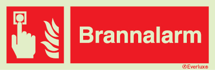 Brannalarm| Skilt i henhold til NS ISO 7010