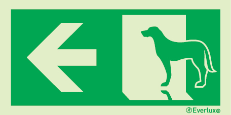 Skilt for evakuering av husdyr