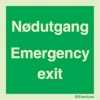Nødutgang | Emergency exit Skilt