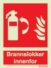 Brannslokker innenfor | Skilt i henhold til NS ISO 7010