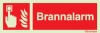 Brannalarm| Skilt i henhold til NS ISO 7010